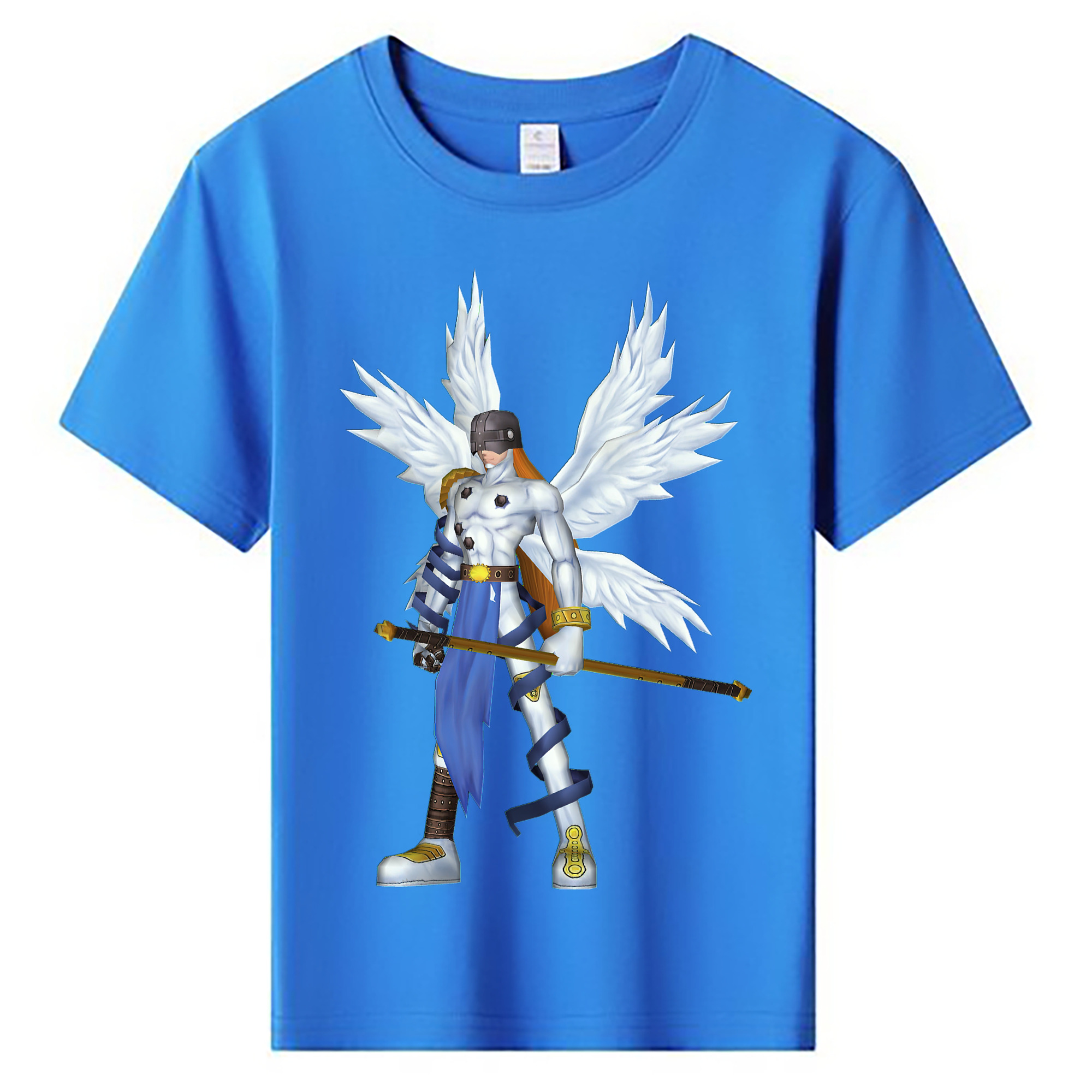 （画像用） Digimon デジタルモンスター/デジモン 綿100％キッズTシャツ（フロントプリント）